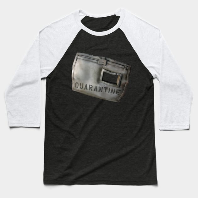 LOST Hatch Quarantine Door Baseball T-Shirt by talesanura